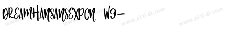 DreamHanSansExpCN W9字体转换